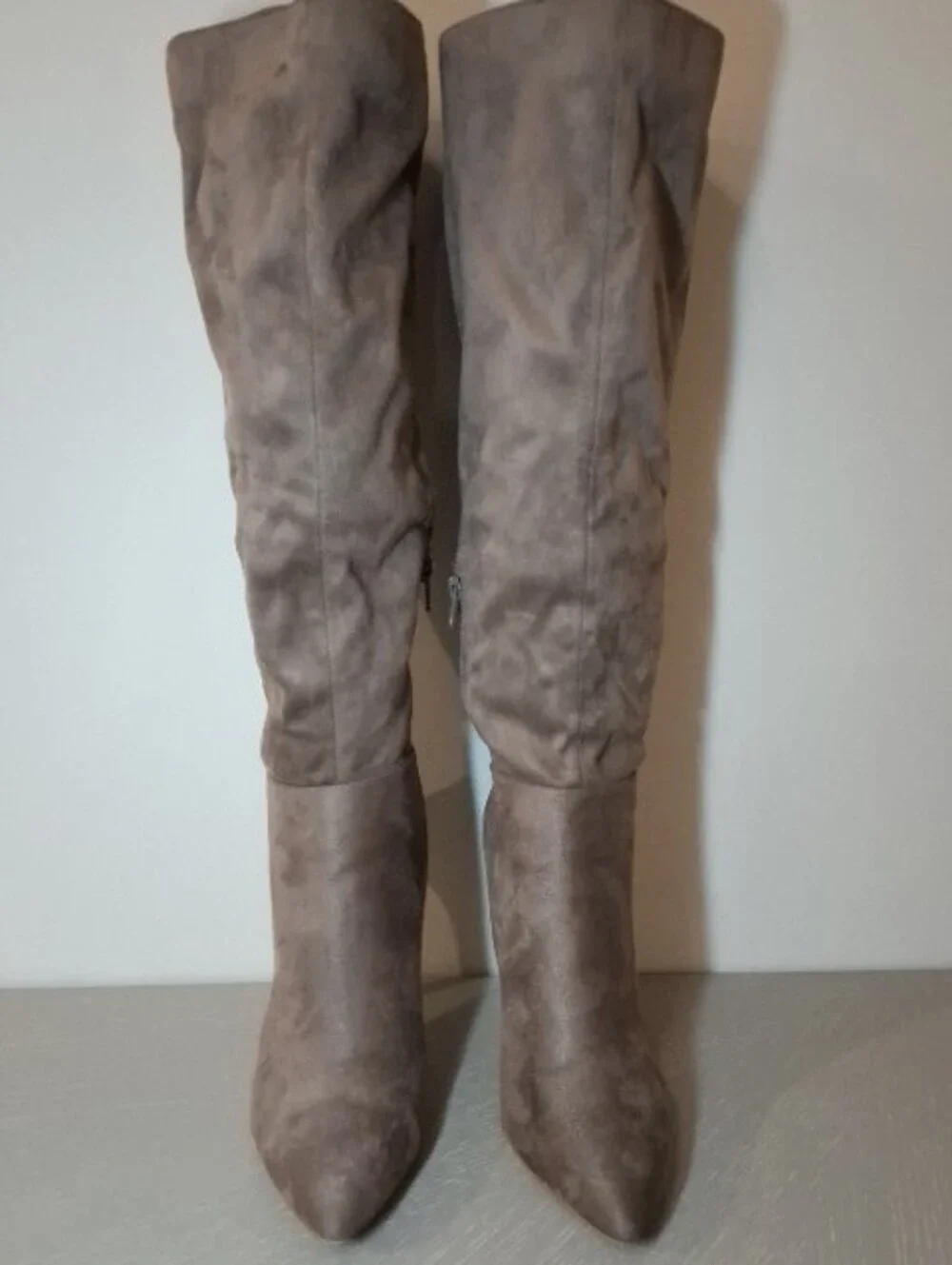 Charles By Charles David DAYA Taupe Knee High Boots 8.5 w/Box